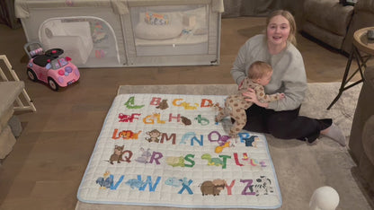 PRIMLECT Large-Sized Play Mat 71"x 59" - Animal Alphabet